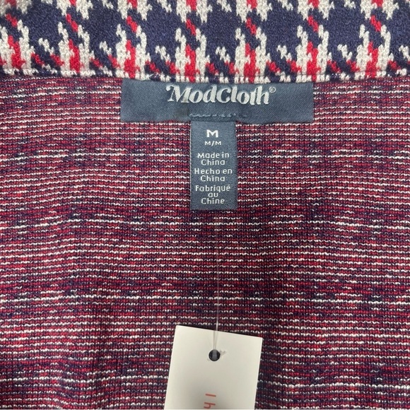 Modcloth  Houndstooth Mini Skirt Size M - Picture 2 of 10